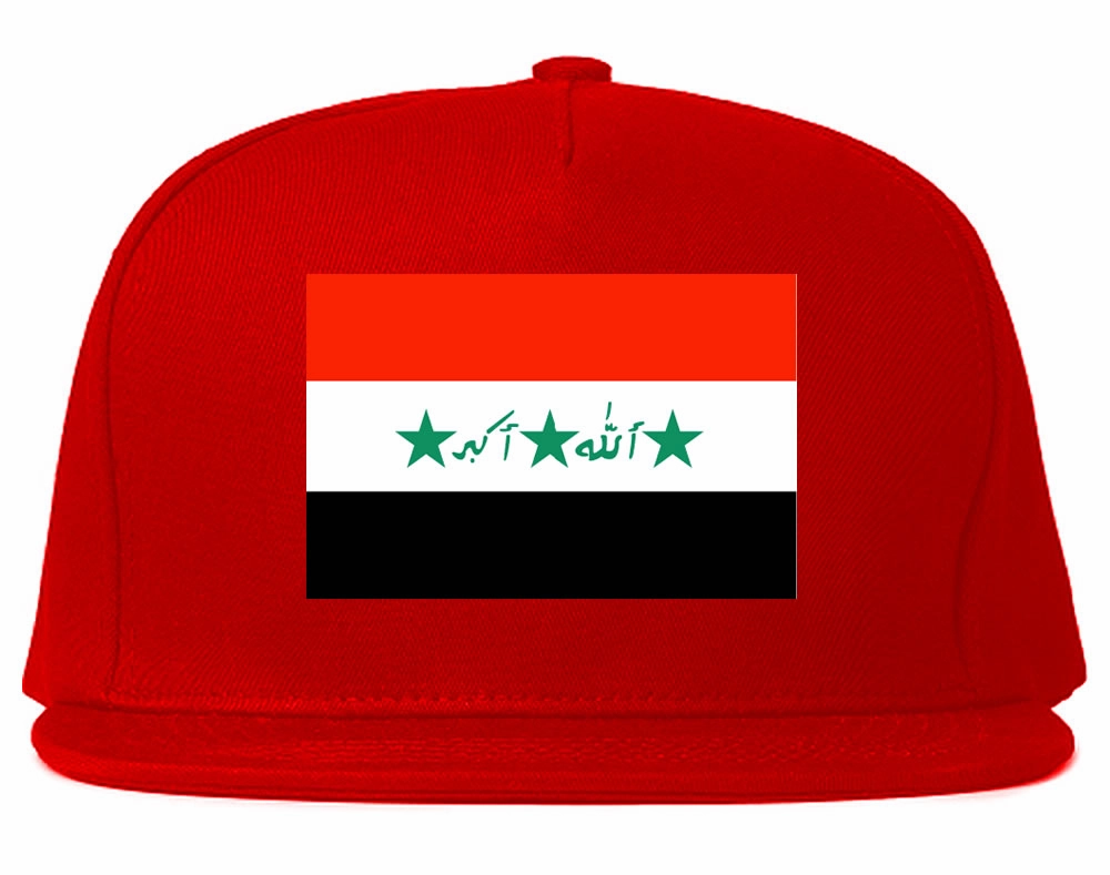 Iraq Flag Country Printed Snapback Hat Cap
