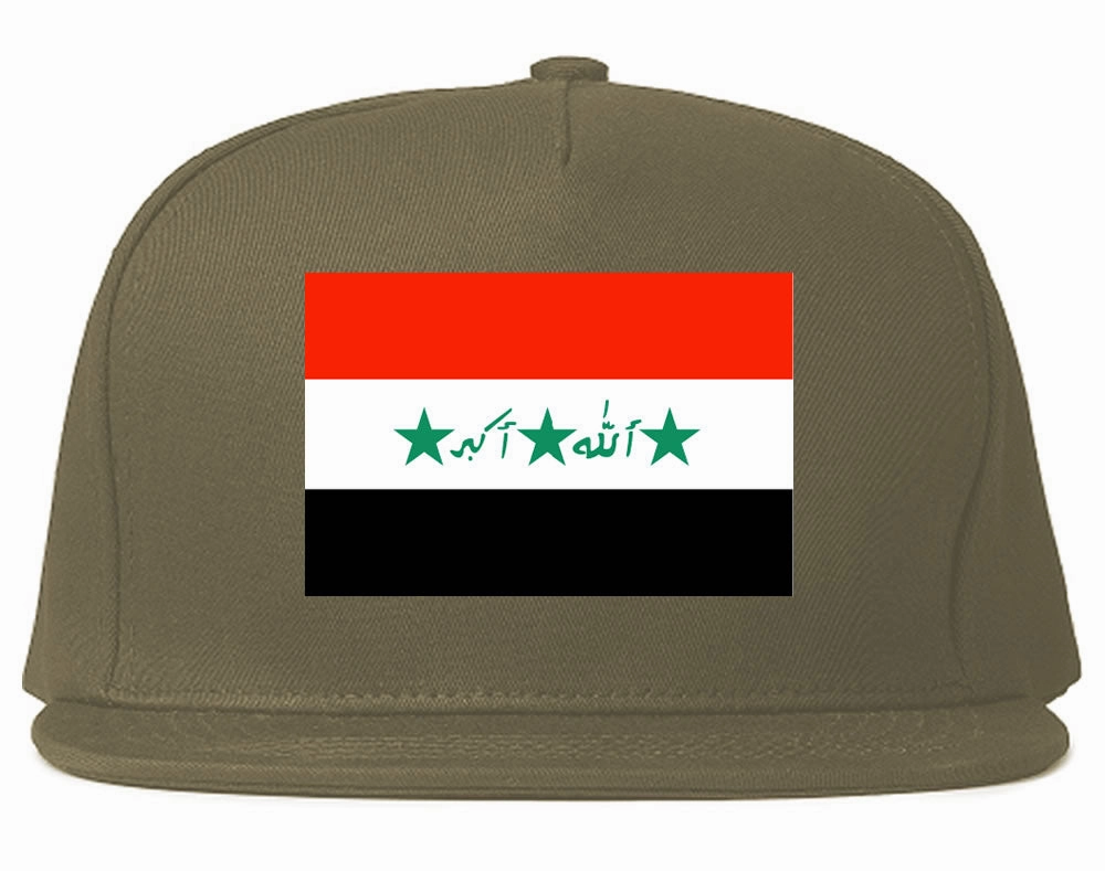Iraq Flag Country Printed Snapback Hat Cap