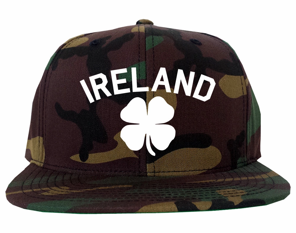 Ireland Shamrock St Paddys Day Mens Snapback Hat