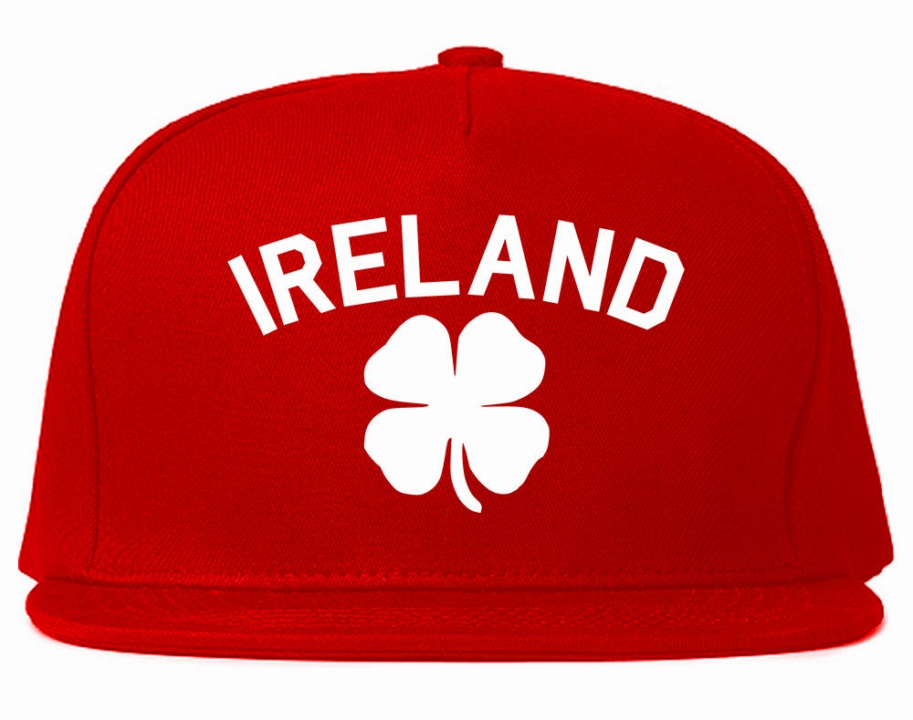 Ireland Shamrock St Paddys Day Mens Snapback Hat