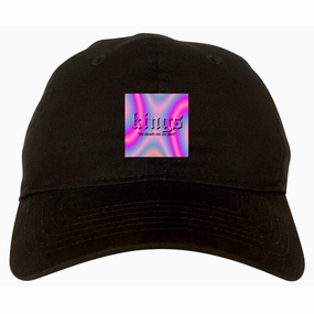 Iridescent Till Death Box Logo Mens Dad Hat Baseball Cap