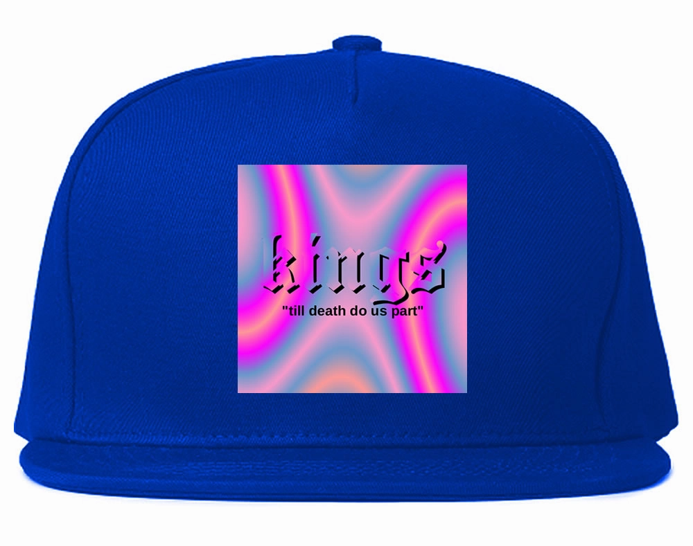 Iridescent Till Death Box Logo Mens Snapback Hat Cap