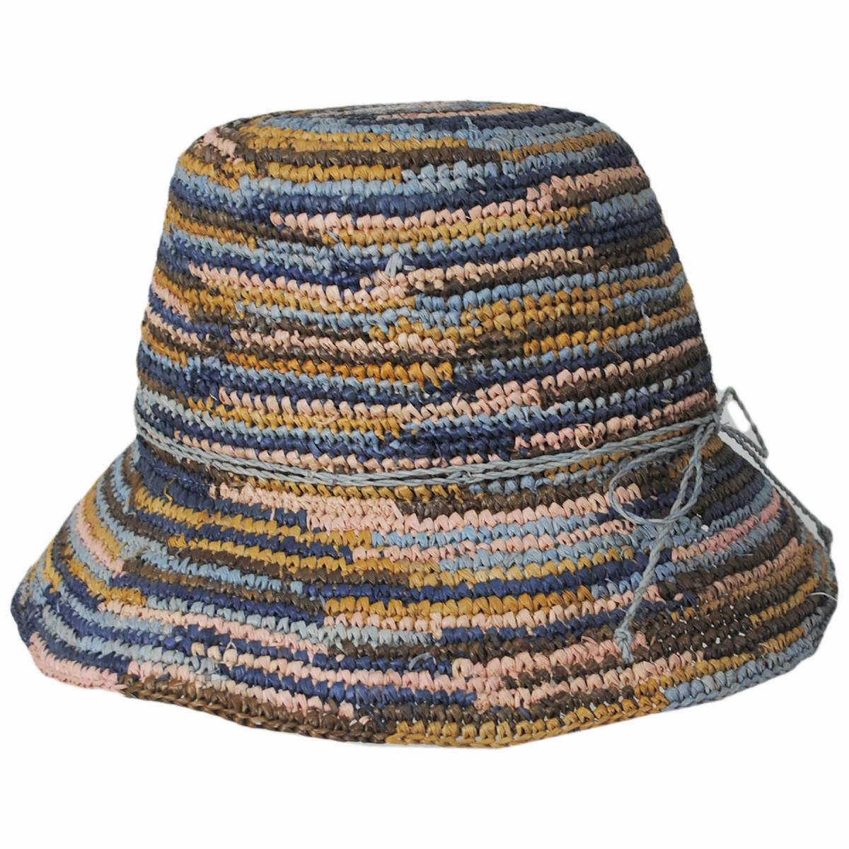 Iris Raffia Straw Bucket Hat