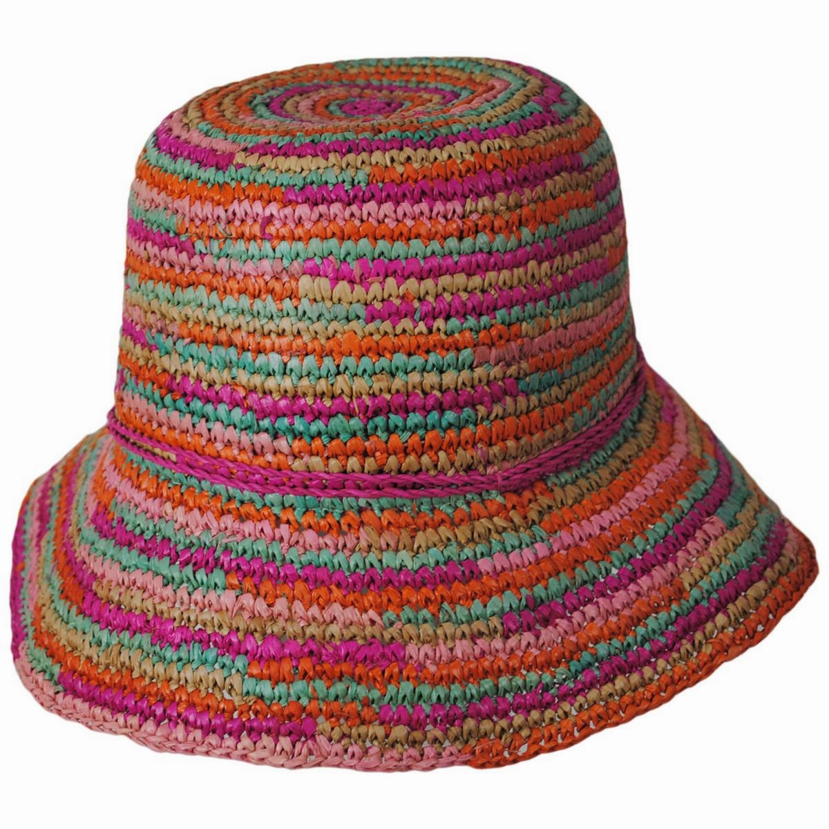 Iris Raffia Straw Bucket Hat