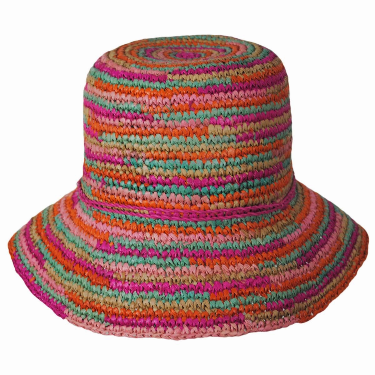 Iris Raffia Straw Bucket Hat