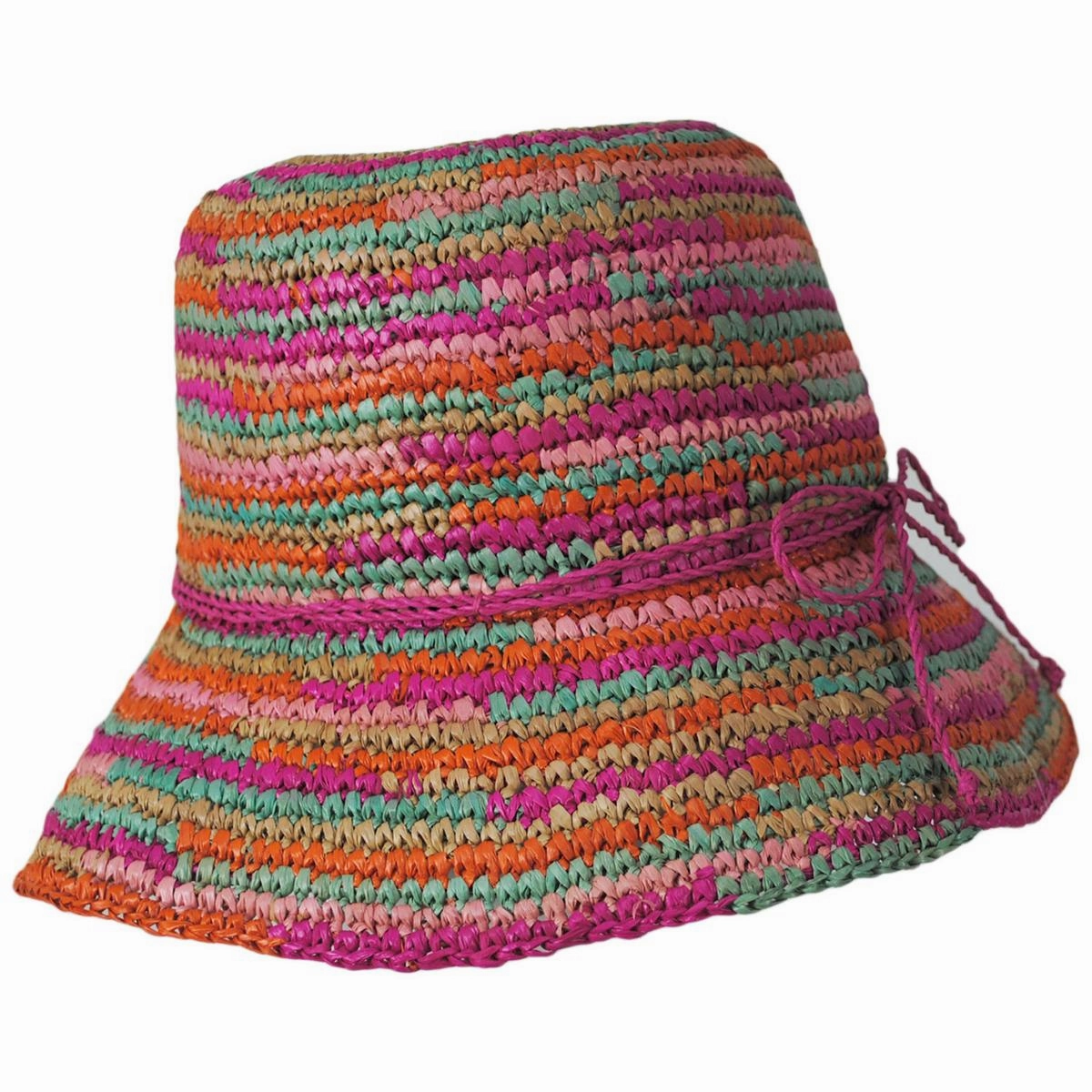 Iris Raffia Straw Bucket Hat