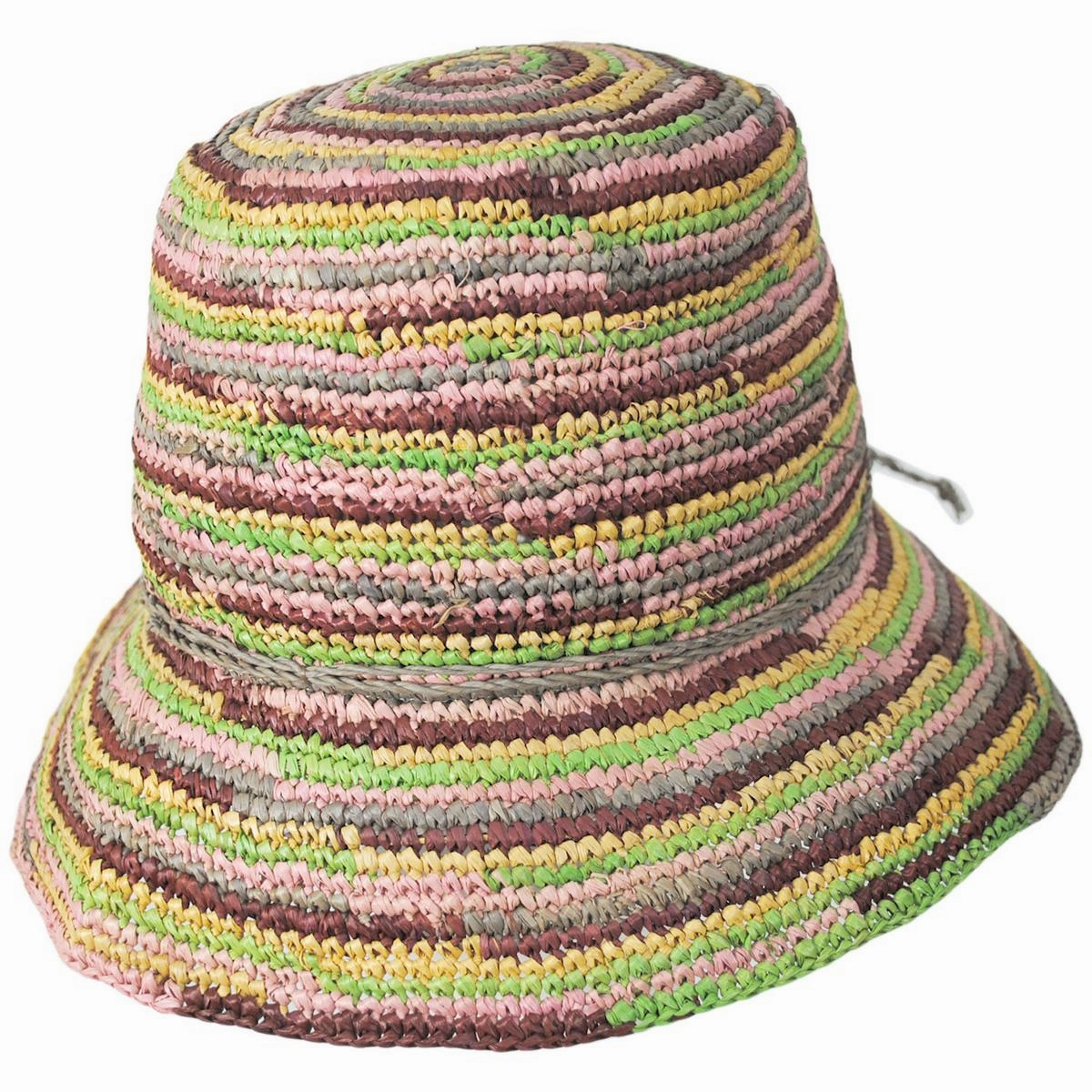 Iris Raffia Straw Bucket Hat