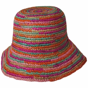 Iris Raffia Straw Bucket Hat