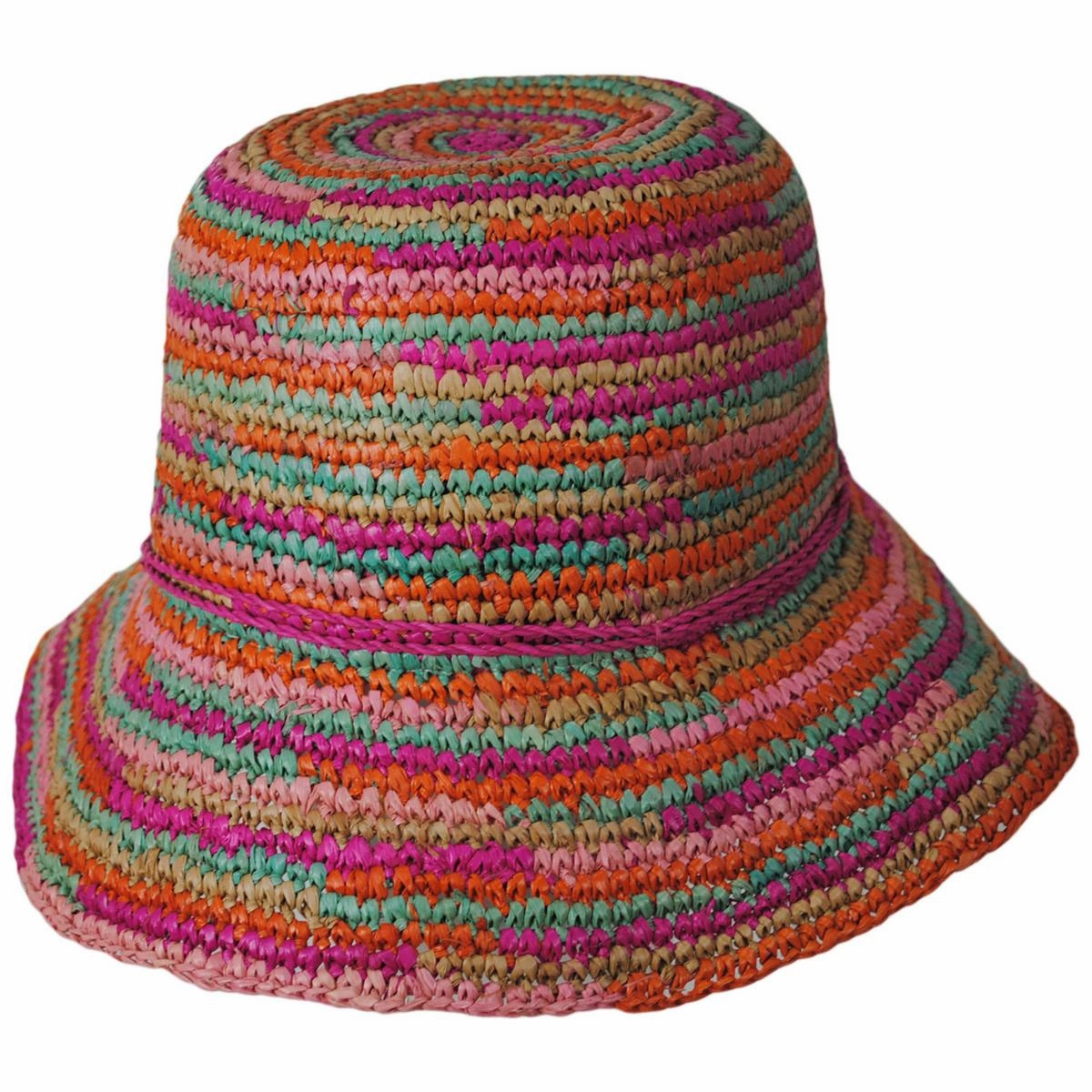 Iris Raffia Straw Bucket Hat