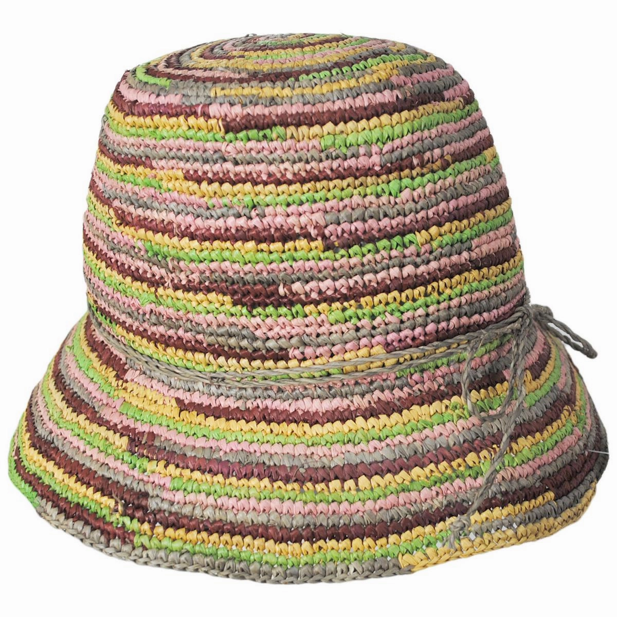 Iris Raffia Straw Bucket Hat