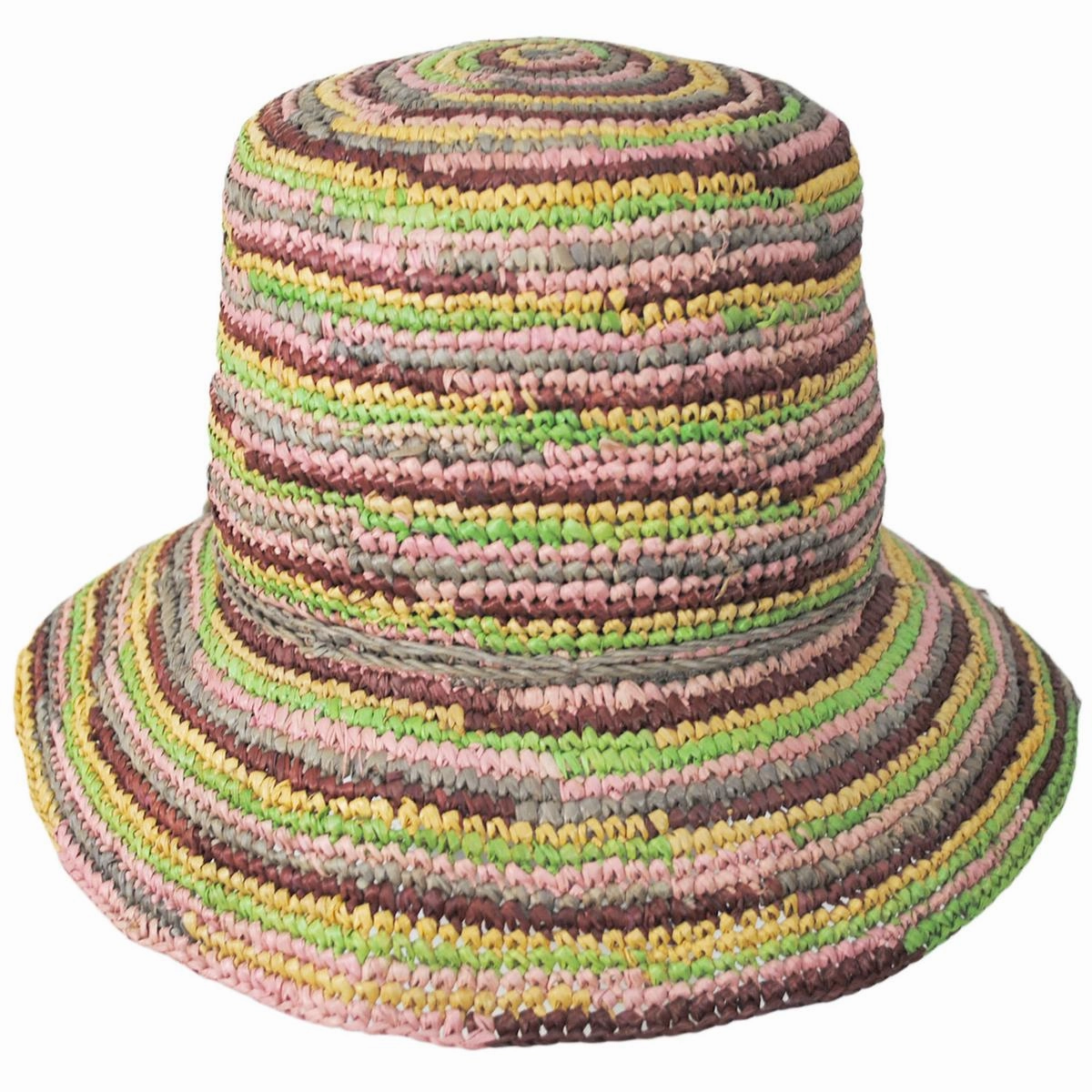 Iris Raffia Straw Bucket Hat