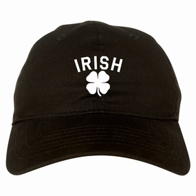Irish Four Leaf Clover St Patricks Day Mens Dad Hat Baseball Cap