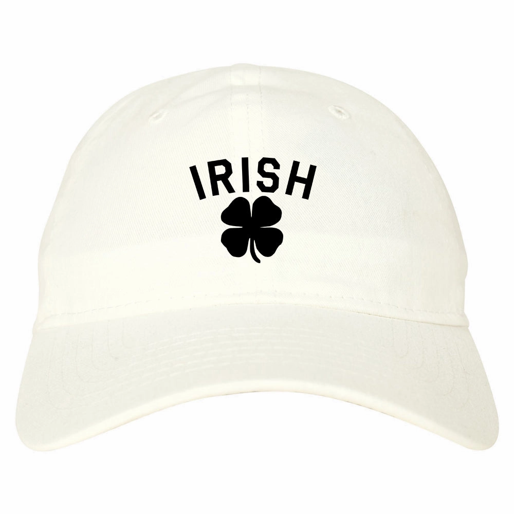 Irish Four Leaf Clover St Patricks Day Mens Dad Hat Baseball Cap