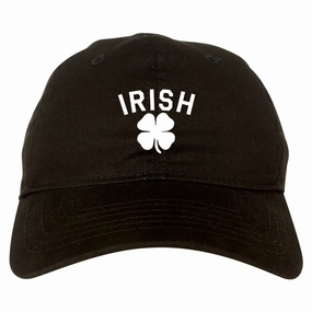 Irish Four Leaf Clover St Patricks Day Mens Dad Hat Baseball Cap