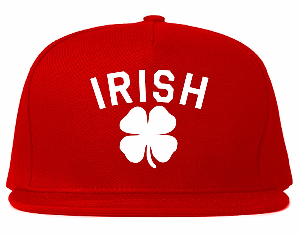 Irish Four Leaf Clover St Patricks Day Mens Snapback Hat