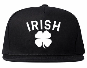 Irish Four Leaf Clover St Patricks Day Mens Snapback Hat