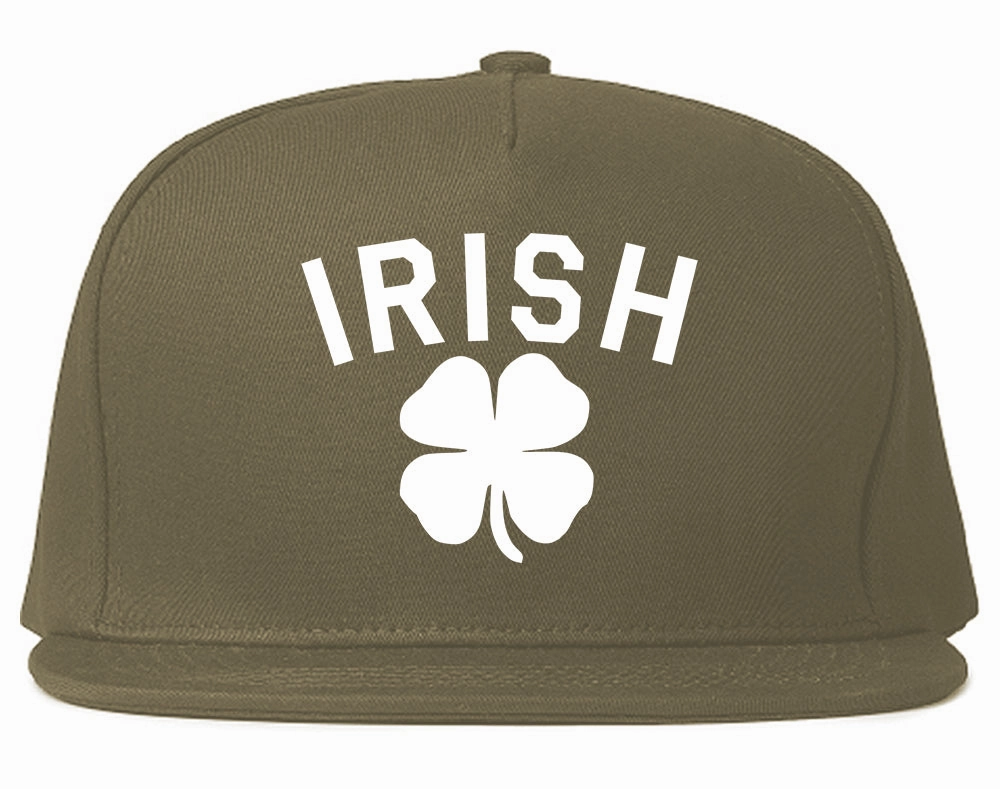 Irish Four Leaf Clover St Patricks Day Mens Snapback Hat