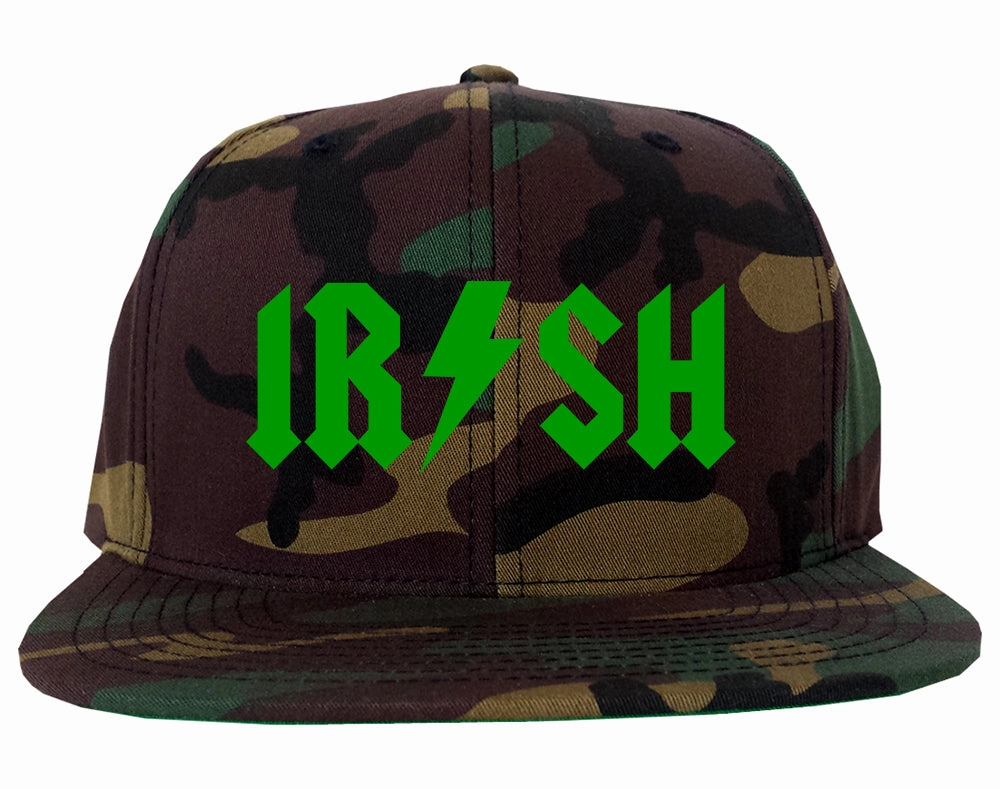 Irish Rockstar Funny Band Logo Mens Snapback Hat