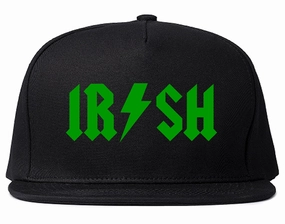 Irish Rockstar Funny Band Logo Mens Snapback Hat