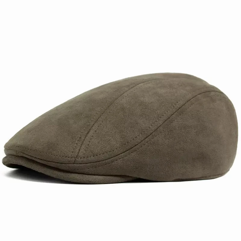Ivy Suede Flat Cap