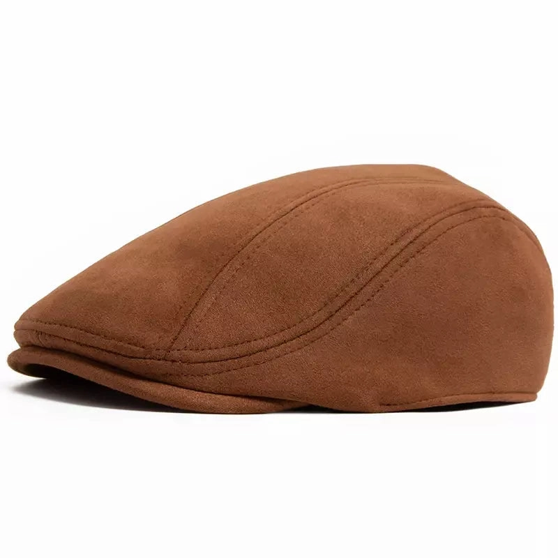 Ivy Suede Flat Cap