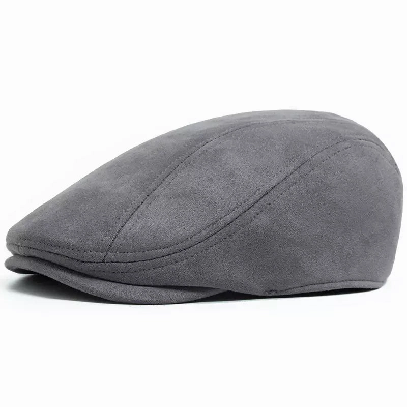 Ivy Suede Flat Cap