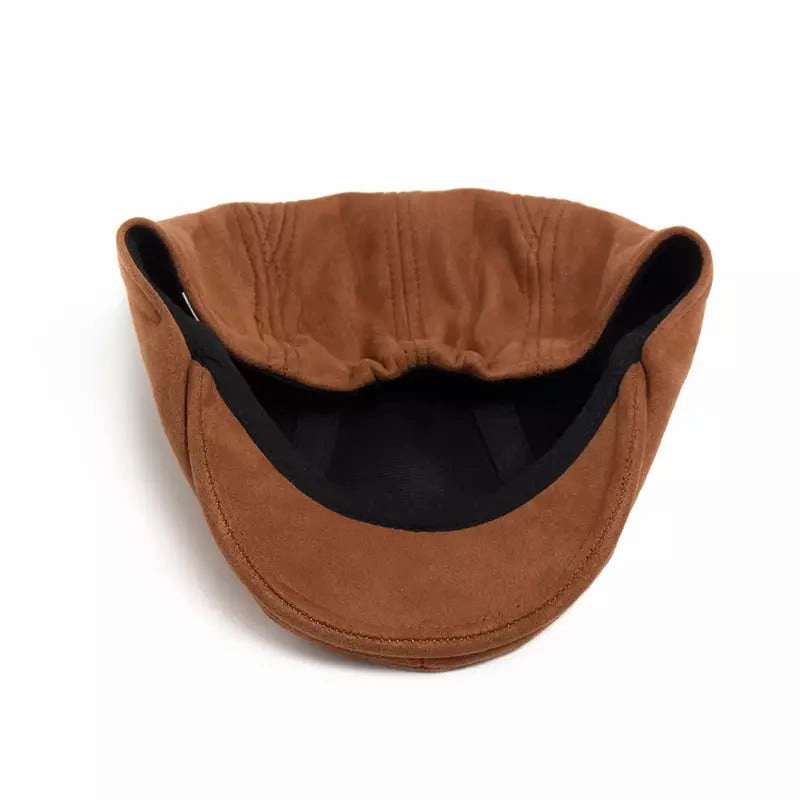Ivy Suede Flat Cap