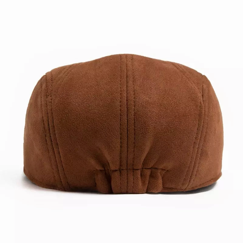 Ivy Suede Flat Cap