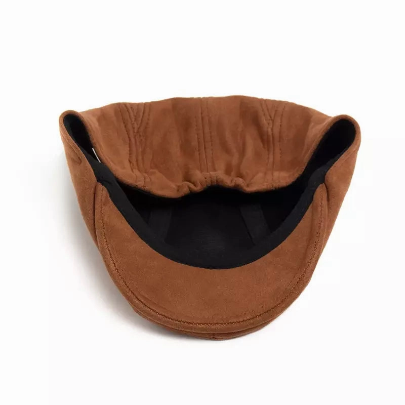 Ivy Suede Flat Cap