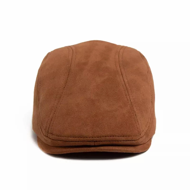 Ivy Suede Flat Cap