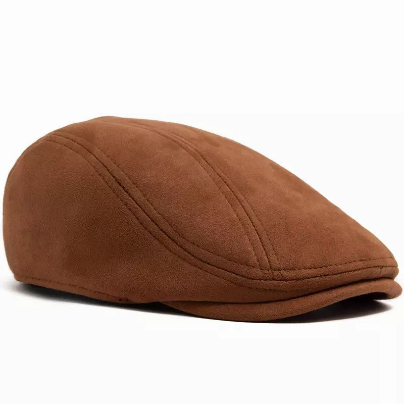 Ivy Suede Flat Cap