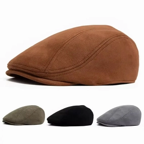Ivy Suede Flat Cap