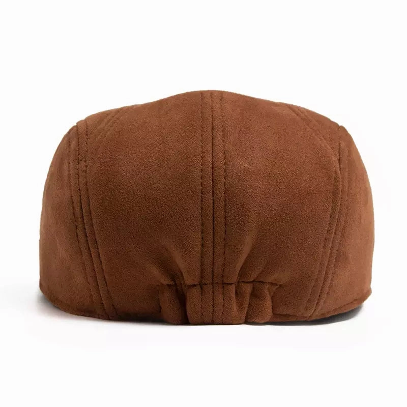 Ivy Suede Flat Cap
