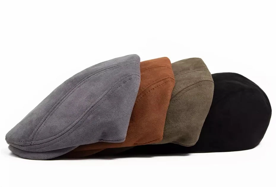 Ivy Suede Flat Cap