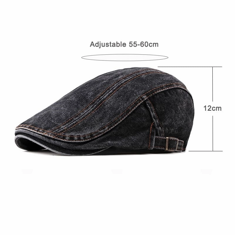 J&L Denim Cotton Flat Cap