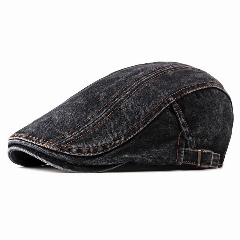 J&L Denim Cotton Flat Cap