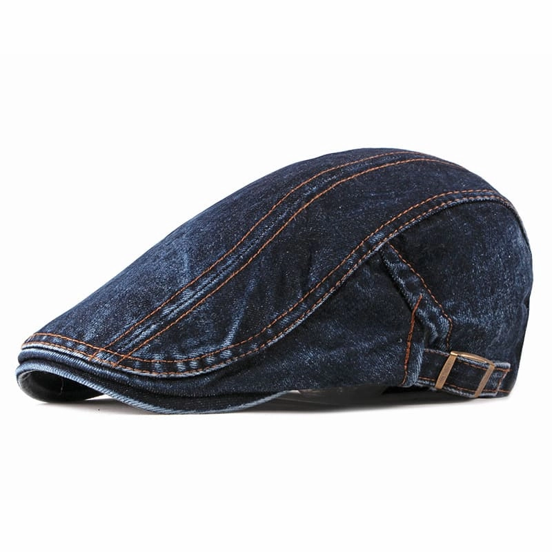 J&L Denim Cotton Flat Cap