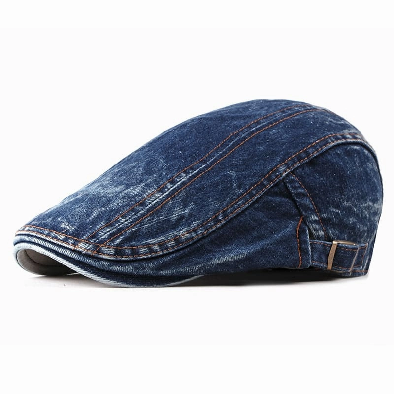 J&L Denim Cotton Flat Cap