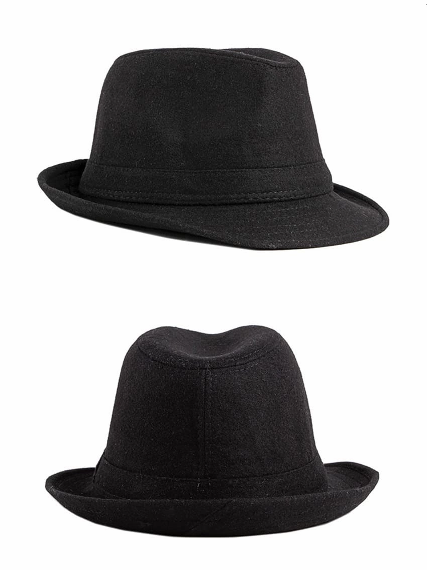 J&M Black Felt Trilby Hat