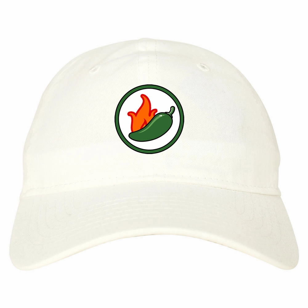 Jalapeno Hot Pepper Chest Mens Dad Hat Baseball Cap