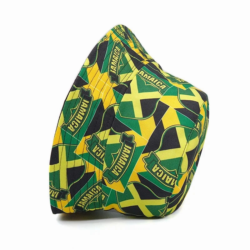 Jamaica Flag Reversible Bucket Hat