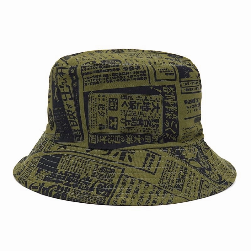 Japanese Newspaper Bucket Hat