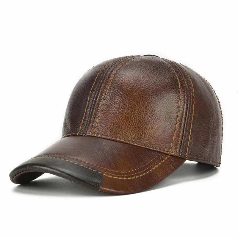 Jared Genuine Leather Baseball Cap