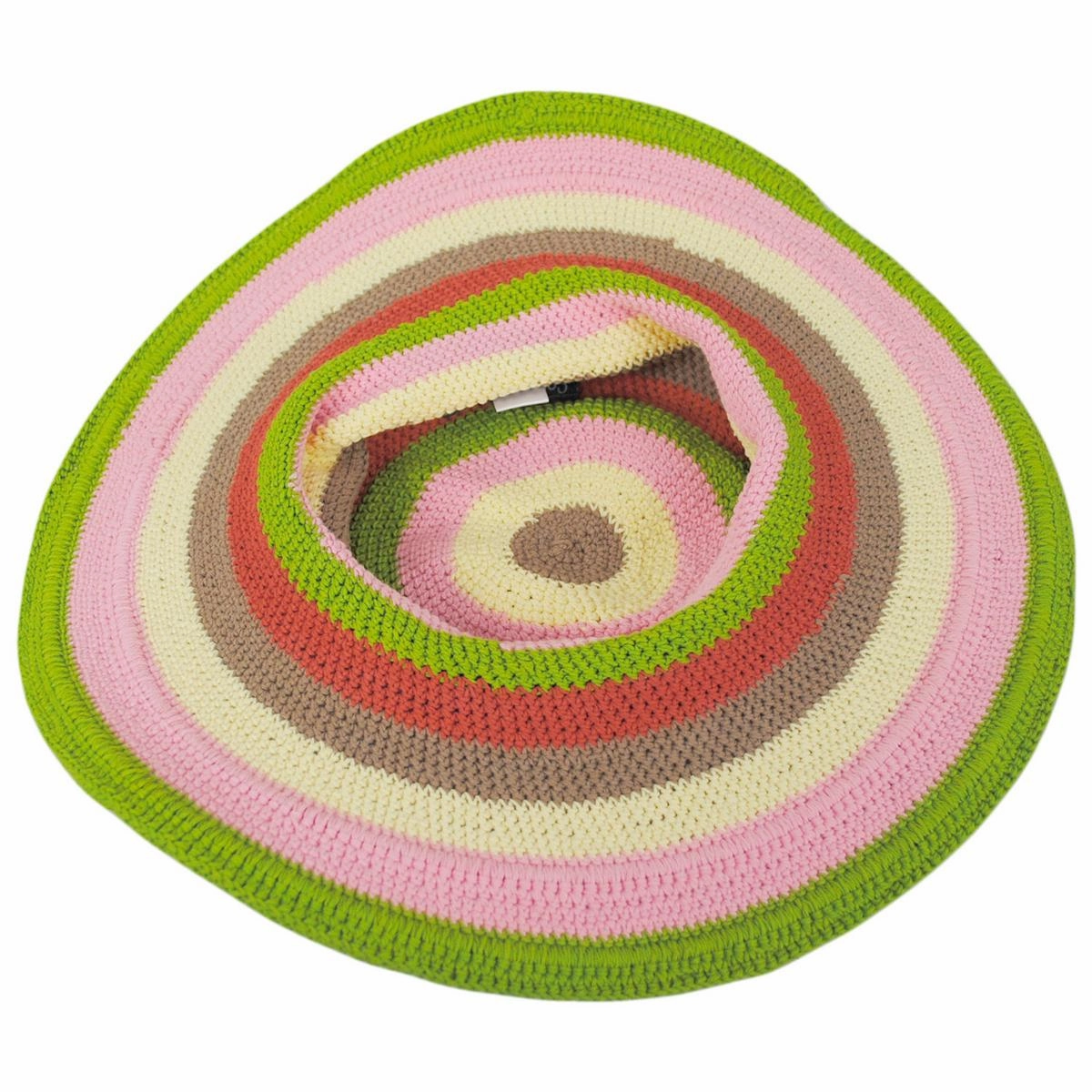 Java Striped Cotton Crochet Sun Hat