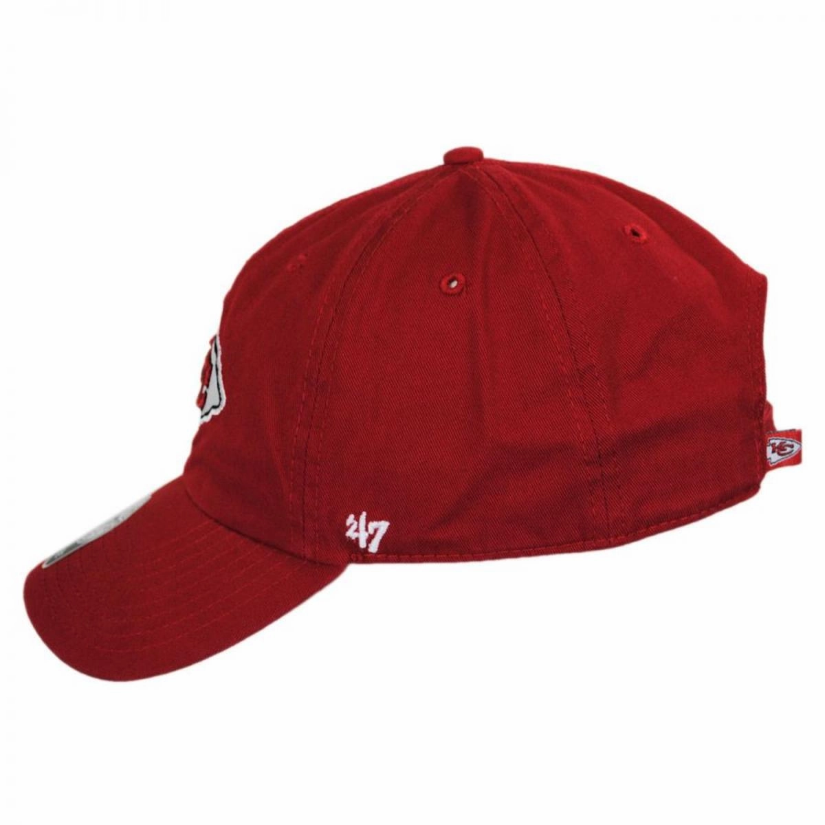 Kansas City Chiefs NFL Clean Up Strapback Baseball Cap Dad Hat