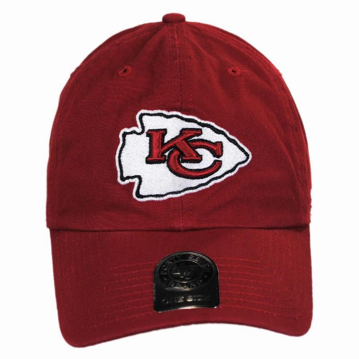 Kansas City Chiefs NFL Clean Up Strapback Baseball Cap Dad Hat