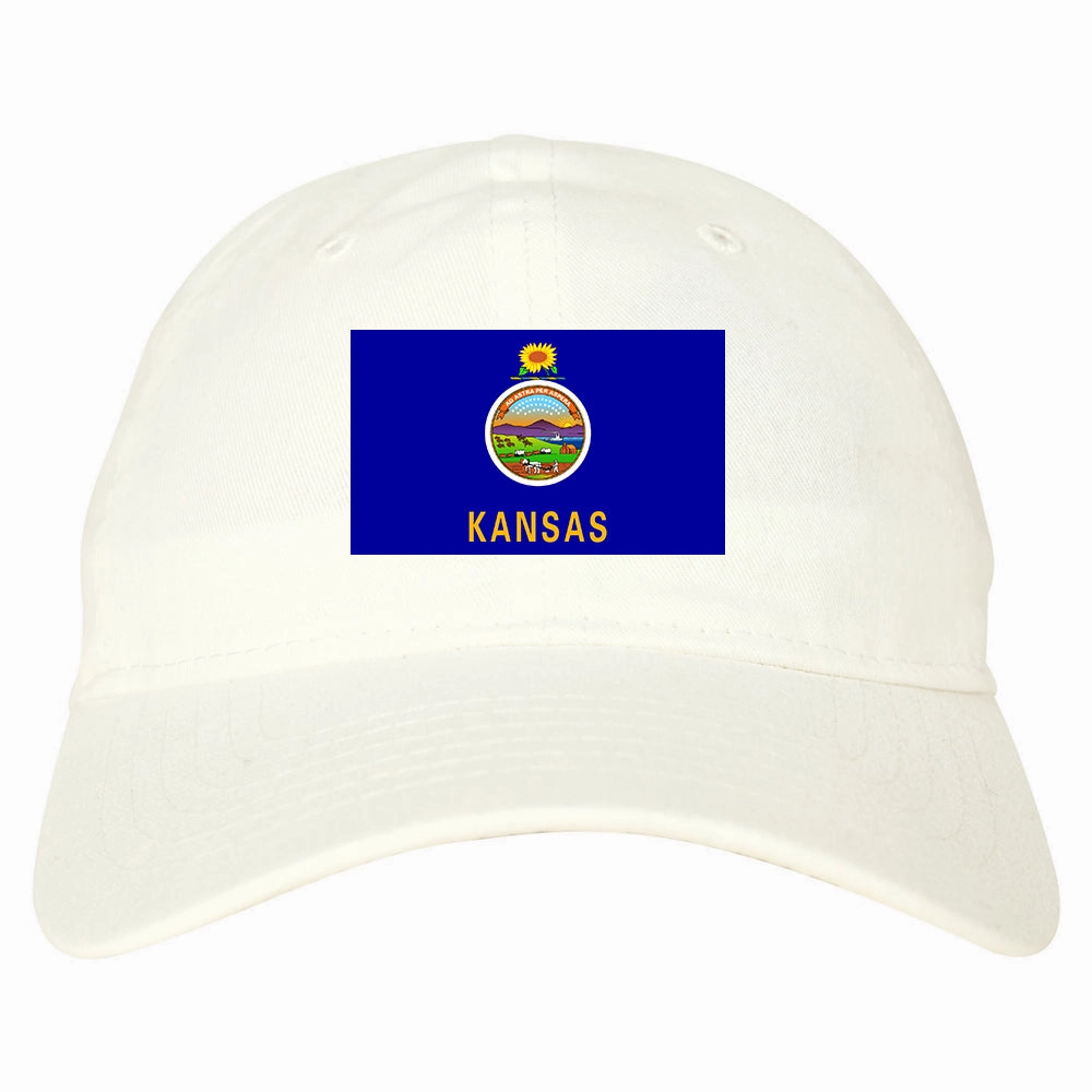 Kansas State Flag KS Chest Mens Dad Hat