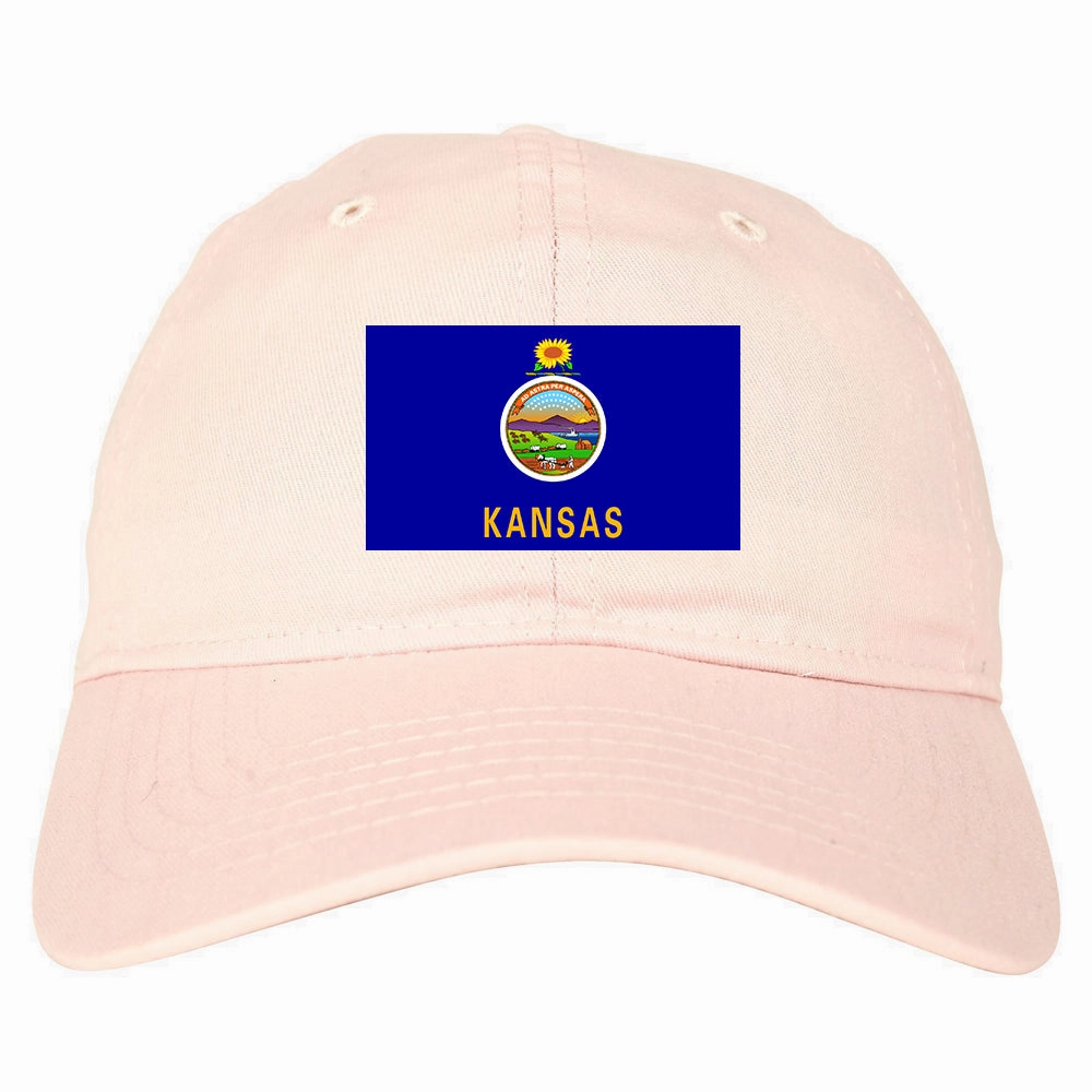 Kansas State Flag KS Chest Mens Dad Hat