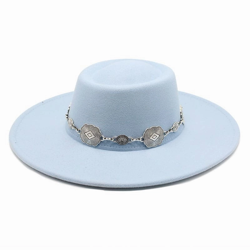 Kayl Wide-Brimmed Porkpie Hat