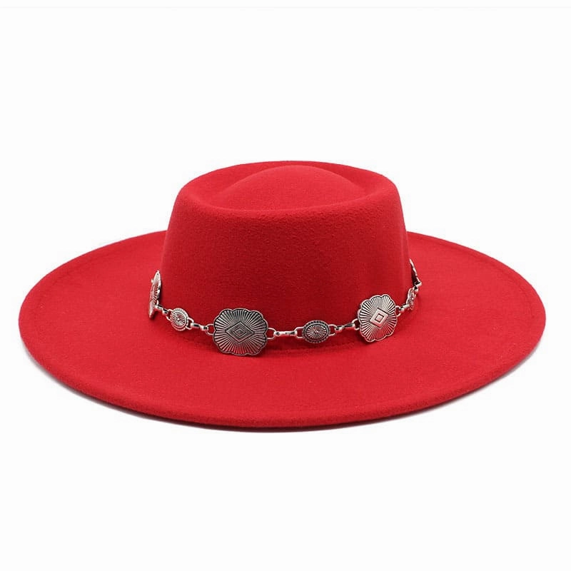 Kayl Wide-Brimmed Porkpie Hat